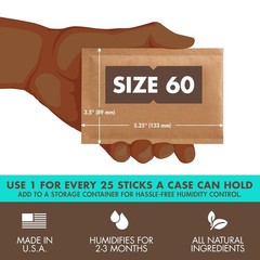 Boveda 75% Two-Way Humidity Control Pack For Storing Up to 25 items – Size 60 –