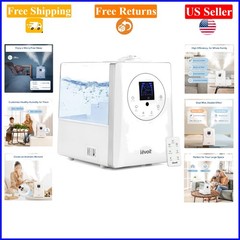 6L Ultrasonic Hybrid Humidifier for Bedroom & Large Rooms, Essential Oil Diff…