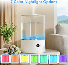 Humidificador Ultrasónico 4L con Control Inteligente Luz LED y 3 Niveles