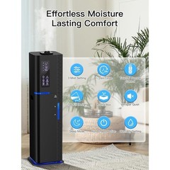 10L Ultrasonic Humidifier 60H Run Time 3 Moisture Modes Remote Aroma Diffuser US