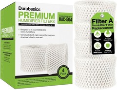 Efficient Humidifier Filters 4 Pack for Cool Mist Units with Rigid Construction