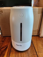 Aqua Glo AG250HUM-S Portable Tabletop Humidifier Silver Plastic