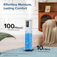 OasisMist 1000S 10L Smart Humidifier for Home Large Room Bedroom, Last 100 Ho…
