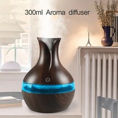 Air Humidifier with ​​7-Colors Mood LED Aromatherapy Diffuser 300ml Cool Mist Ma