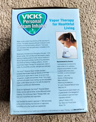 Vicks Personal Steam Inhaler Sinus Relief Electric Mist Mask | Model: V1200 NEW