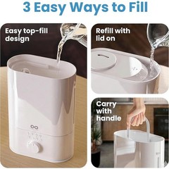 Ultrasonic Humidifier Cool Mist Quiet Auto Shut Off Night Light Large Room New