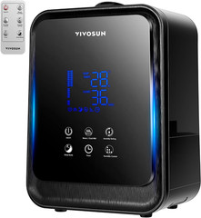 VIVOSUN 4.5L 2-In-1 Cool & Warm Mist Ultrasonic Humidifier with Essential Oil Bo