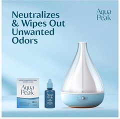 [2-Pack] Humidifier Drops a Clean Tank 400 Uses Food Grade Humidifier Cleaner