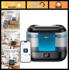 Top Fill 4L Smart Humidifier for Large Rooms, Quiet 28dB, 36H Runtime, APP/Voice