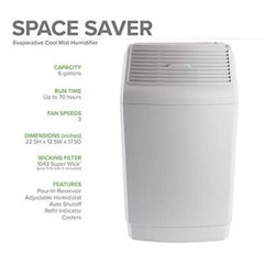 Large Room Evaporative Humidifier 2700sqft Auto Shut Off Digital Controls New