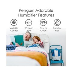 Crane Animal Humidifier for Bedroom, 1 Gal. Cool Mist Humidifier for Baby Nur…