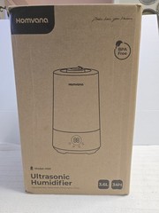 Homvana Humidifiers for Bedroom Home, 3.6 L Cool Mist Top-Fill 34H Super Long Ti