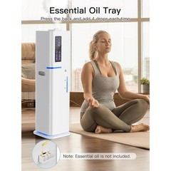 10L Humidifier 60H Runtime Ultrasonic Mist 3 Modes Remote Control Auto Shut Off