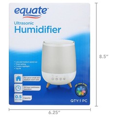 Equate 0.5 Gallon Ultrasonic Cool Mist Humidifier FREESHIP
