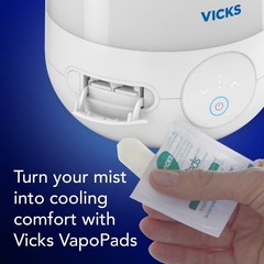 Vicks Filter Free Plus Cool Mist Ultrasonic Humidifier – 1.2gal