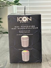 Icon Beauty Mini Humidifier 2 LED Light Options, Portable & Lightweight