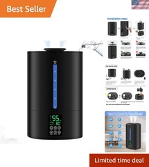 6L Humidifiers for Bedroom Large Room Home,Cool and Warm Humidifier for Baby …