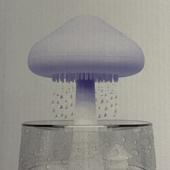 7 Color Night Lite With White Noise Raindrop Humidifier And Aroma Diffuser NIB