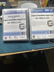 Lot of 2 New General Aire 990-13 Humidifier Vapor Pad for 1042 & 1137 Models