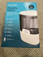 TOP Performance!! Homedics Breath Better Warm & Cool Mist Ultrasonic Humidifier.