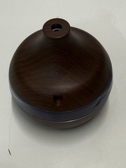 USB Ultrasonic Aroma Diffuser Cool Mist Humidifier LED Wood Grain 300ml Home