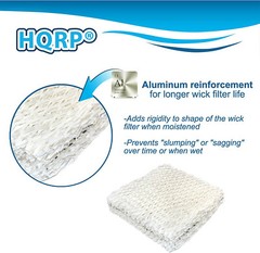 3x HQRP Wick Filters for Duracraft Series Humidifiers, AC-818 AC-819 Replacement