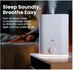 Everlasting Comfort 6L Humidifier for Bedroom, Quiet 60HR Runtime No-Filter