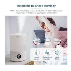 LEVOIT Ultrasonic Cool Mist Humidifiers, Adjustable 360° Rotation Nozzle