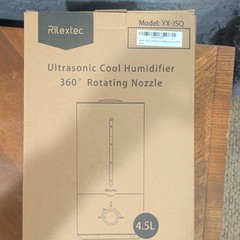 Rilextec Ultrasonic Tabletop Humidifier YX-JSQ 4.5L Top Fill 360° 300 sq ft