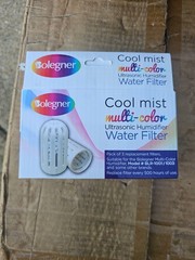 Bolegner Cool Mist Ultrasonic Humidifier Water Filters Pack Of 3 NEW Tabletop
