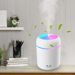 Humidifier for Room Home Bedroom, Small Quiet Ultrasonic Air Portable White