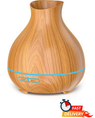 550ml Aromatherapy Essential Oil Diffuser Cool Mist Humidifier Timer LED Light