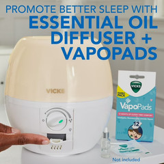 Vicks 3-in-1 Sleepy Time Ultrasonic Humidifier & Diffuser