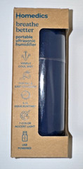HoMedics Breathe Better Portable Ultrasonic Humidifier – BLUE, NEW SEALED IN BOX