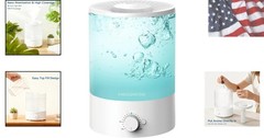 3.5L Whisper-Quiet Cool Mist Humidifier & Essential Oil Diffuser – 7-Color Light
