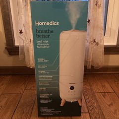 HoMedics Cool Mist Ultrasonic Top-Fill Humidifier with Aromatherapy