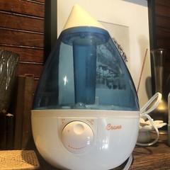 Crane 1 Gal Drop Ultrasonic Cool Mist Humidifier for Medium/Large Rooms