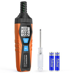 Temperature Humidity Meter, High Precision Hygrometer, Dual Display, Ambient Dew