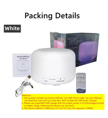 500ML USB Wood Grain Aroma Diffuser, Essential Oil Diffuser, Air Humidifier