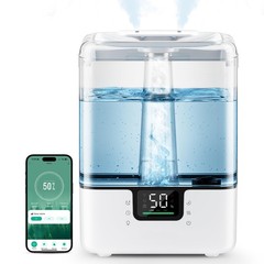 6L Cool Mist Humidifier with Essential Oil Diffuser, Smart Touch/App Control, Ni
