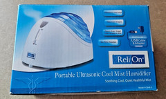 ReliOn Portable Ultrasonic Cool Mist Humidifier New Open Box