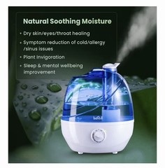 New In Box BONTILL COOL MIST HUMIDIFIER – 2.5L Water Tank Adjustable Nozzle