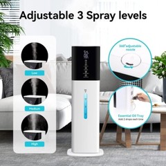 Humidificador Ultrasónico Silencioso Neblina Ajustable 4 Litros Blanco TaoTronic