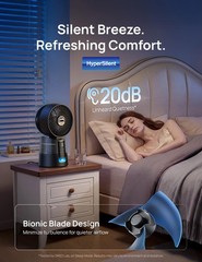 DREO TurboCool Misting Fan 516, 150°+30° Omni-directional 15.7 Inches, Black