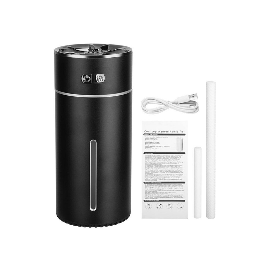 300ml Aluminum Waterless Essential Aroma Oil Diffuser Car Air Humidifier