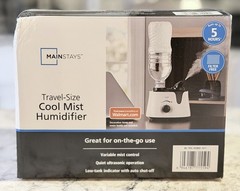 Mainstays Travel Size Mini Cool Mist Humidifier – Uses Water Bottles – Portable