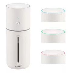 Vissani Portable Humidifier USB-C Rechargeable w/ LED Accent Light-New in Box
