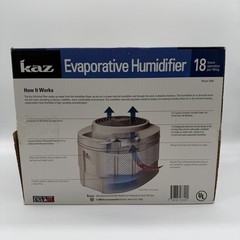 Kaz Evaporative Humidifier Model 3300 1.5 Gallon Capacity Quiet USA – TESTED