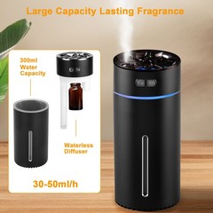 New 300ml Waterless Essential Aroma Oil Diffuser Ultrasonic Car Air Humidifier-