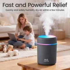 Mini USB Humidifier Aroma Diffuser Color LED Mist Air Freshener Home Office
